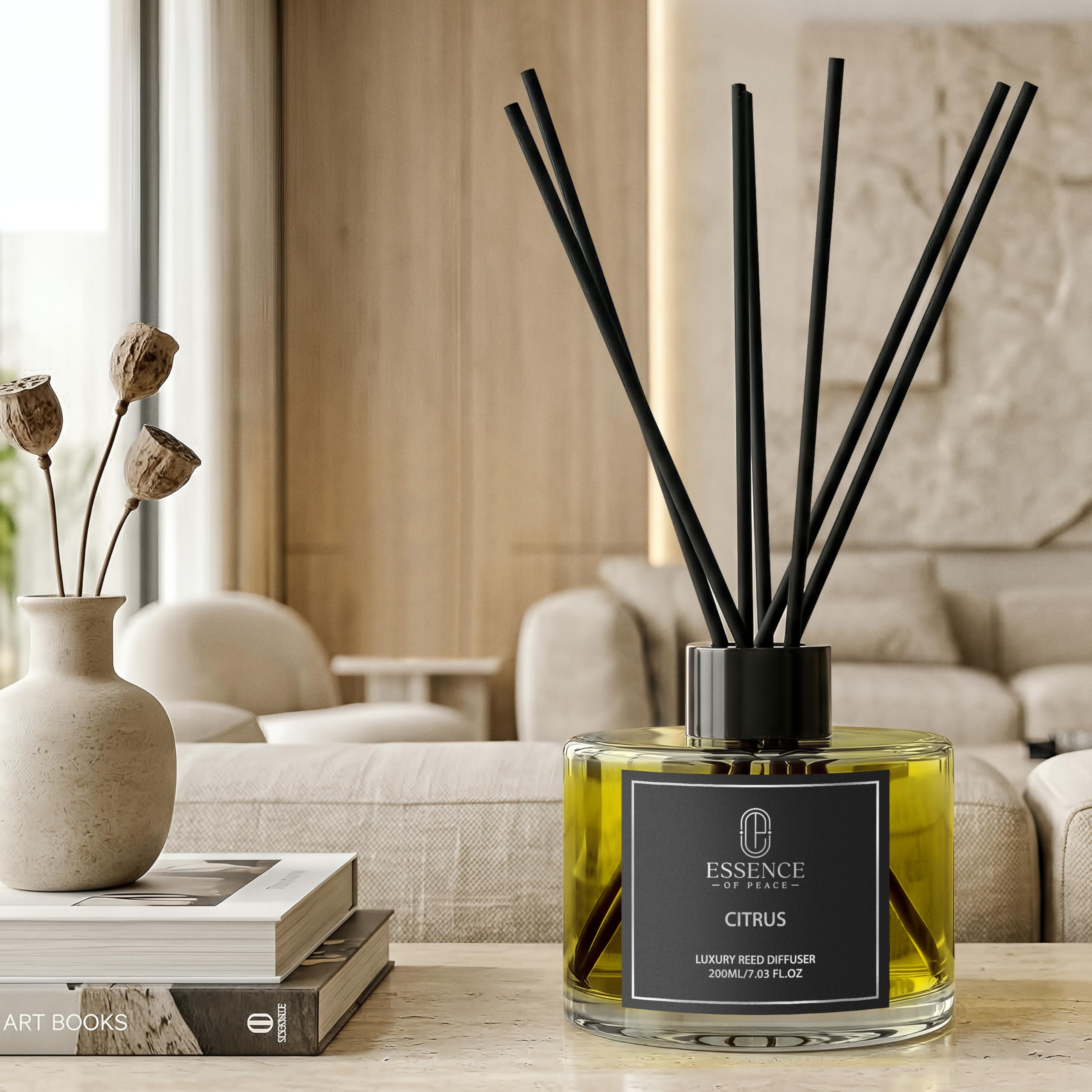 Essence of Peace-200ml Reed Diffuser with Natural Essential Oils